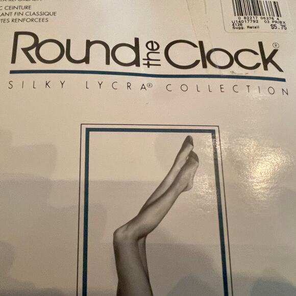Round the Clock Control Top Pantyhose Size Small Color:  Bone 15.0=C-15 - Picture 3 of 14